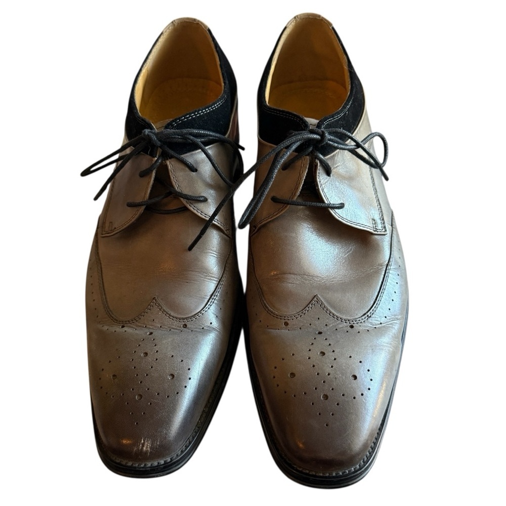 Stacy Adam’s Men's Leather Hewlett Wingtip-Toe Oxfords Size 12M